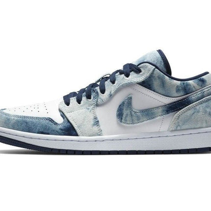 Men's Air Jordan 1 Low Washed Denim Shoes