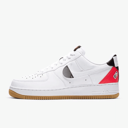 Men's Air Force 1 '07 LV8 White Crimson Gum Shoes