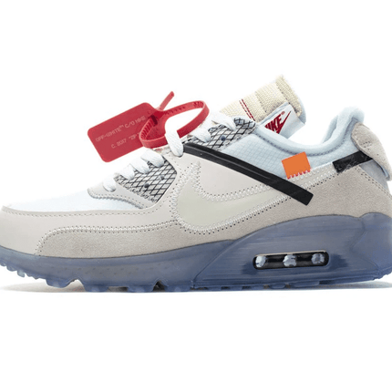 Men's Off White x Air Max 90 All White Shoes