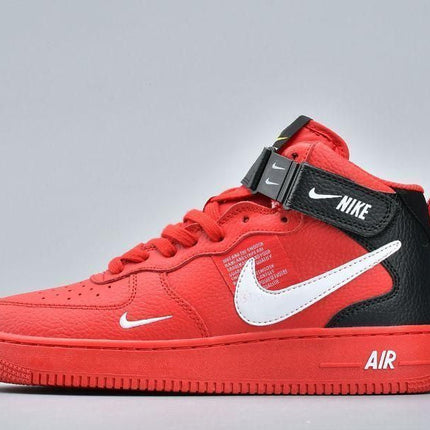 Men's Air Force 1 Mid Utility University Red Shoes