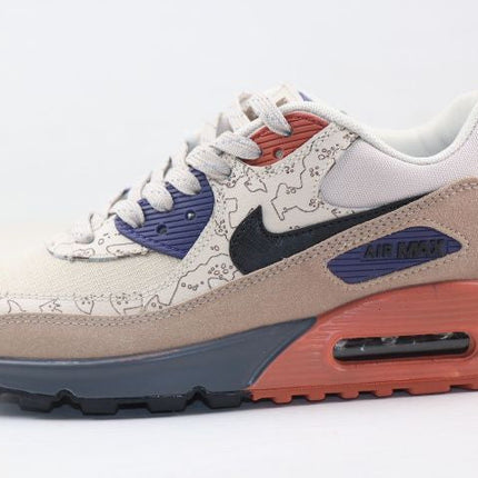 Men's Air Max 90 Brown Sand Map Shoes