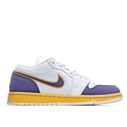 Men's Air Jordan 1 Low Lakers Purple Shoes