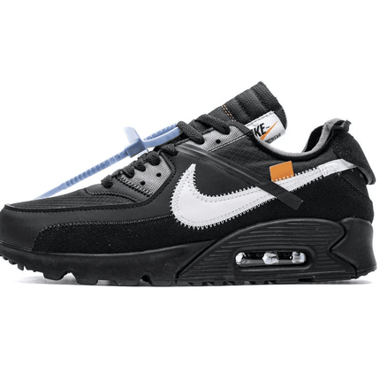 Men's Off White x Air Max 90 All Black Shoes