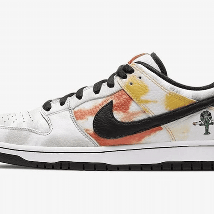 Men's SB Dunk Low Raygun Tie Dye White Shoes