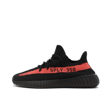 Men's Yeezy Boost 350 V2 Core Black Red Shoes