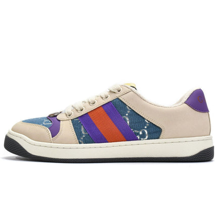 Men's Gucci Screener Purple Red Sneaker Shoes