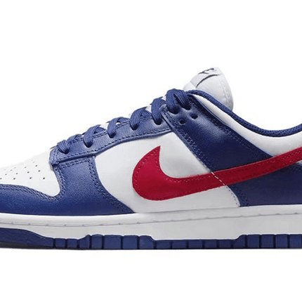 Men's SB Dunk Low White And University Red Shoes