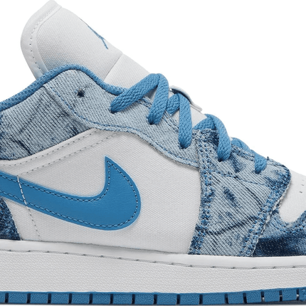 Men's Air Jordan 1 Low Washed Denim Shoes