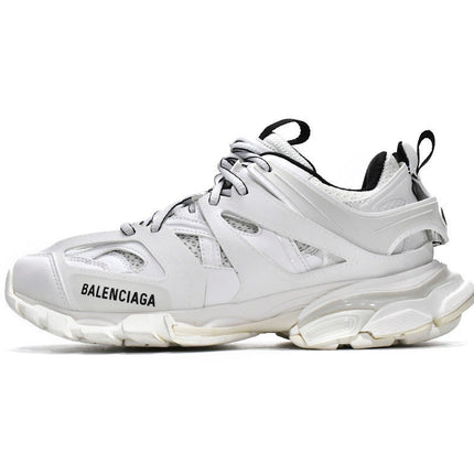 Men's Balenciaga Track Lace-Up White Black Shoes