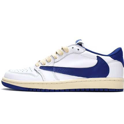Men's Air Jordan 1 Low x Travis Scott Blue Bottom Shoes