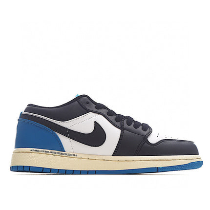 Men's Air Jordan 1 Low x Travis scott x Fragment Blue Black Shoes