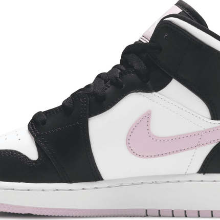 Men's Air Jordan 1 Mid GS White Light Arctic Pink Shoes
