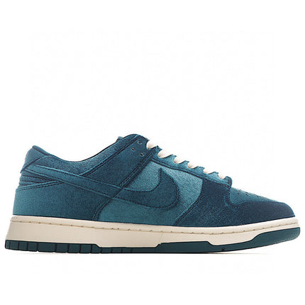 Men's SB Dunk Low Dark Teal Velvet Shoes