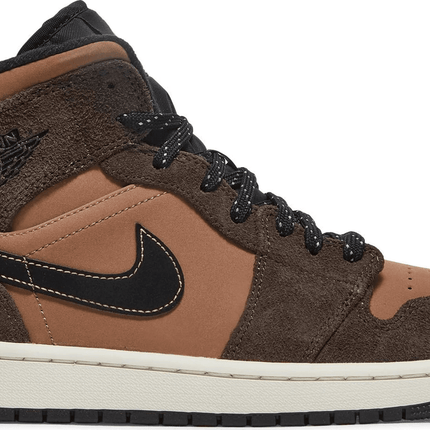 Men's Air Jordan 1 Mid SE Dark Chocolate Shoes