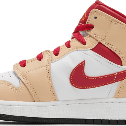Men's Air Jordan 1 Mid Alternate Bred Toe Shoes