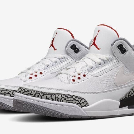 Men's Air Jordan 3 Tinker White Cement Shoes