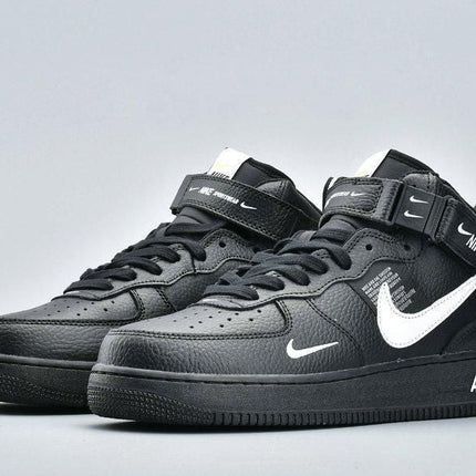 Men's Air Force 1 Mid Utility Black Shoes