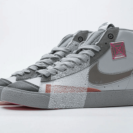Men's Blazer Mid 77 Vintage White Grey Metallic Silver Shoes