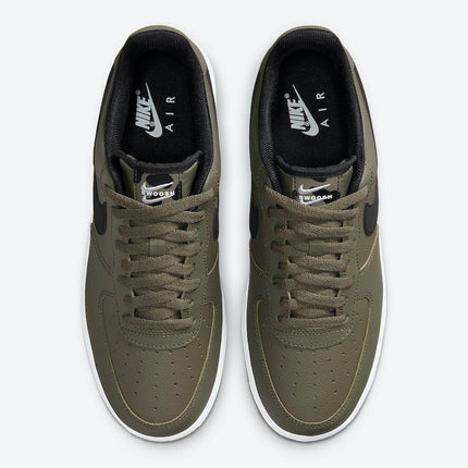 Men's Air Force 1 Olive Double Mini Swooshes Shoes
