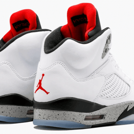 Men's Air Jordan 5 White Cement Shoes