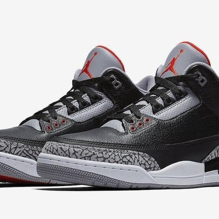 Men's Air Jordan 3 Retro OG Black Cement Shoes