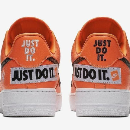 Men's Air Force 1 '07 Premium Low Just Do It Orange Shoes