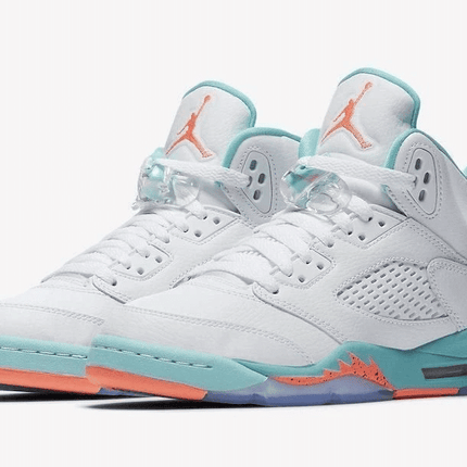 Men's Air Jordan 5 Light Aqua Shoes