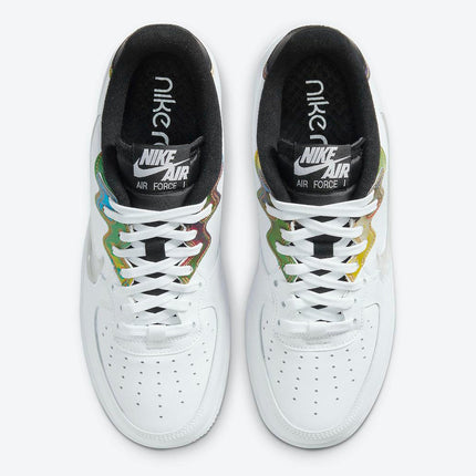 Men's Air Force 1 React White With Iridescent Paneling Shoes