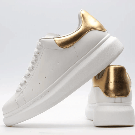 Men's Alexander MCQueen Oversized Sole Leather Sneakers Shoes V5