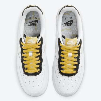 Men's Air Force 1 Low Gold Reflective Zebra Swooshes Shoes