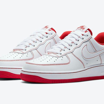 Men's Air Force 1 Exposed Red Stitching Shoes