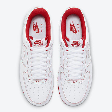 Men's Air Force 1 Exposed Red Stitching Shoes