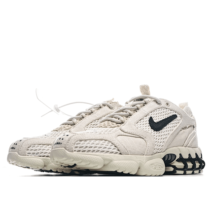 Men's Air Zoom Spiridon Cage 2 Stussy Fossil Shoes A15
