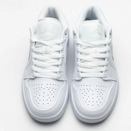 Men's Air Jordan 1 Low White Pure Platnium Shoes