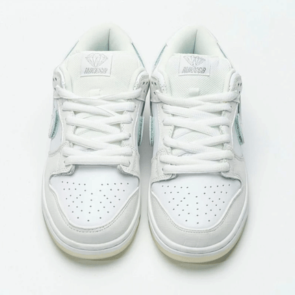 Men's SB Dunk Low Pro OG QS Diamond Supply White Shoes