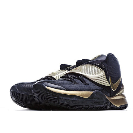 Men's Kyrie 6 Black Metallic Gold Shoes