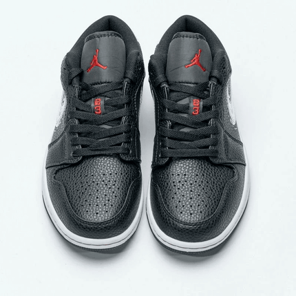 Men's Air Jordan 1 Low Brushstroke Swoosh Shoes