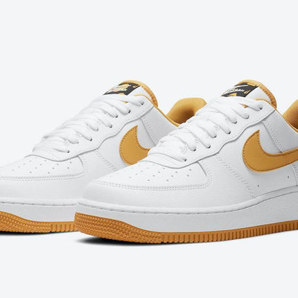 Men's Air Force 1 Low Double Mini Swooshes Yellow Shoes