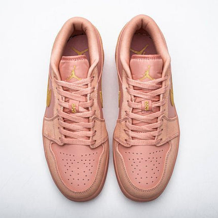 Men's Air Jordan 1 Low Coral Stardust Shoes