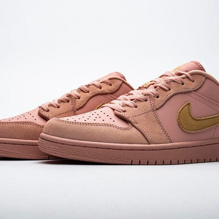 Men's Air Jordan 1 Low Coral Stardust Shoes
