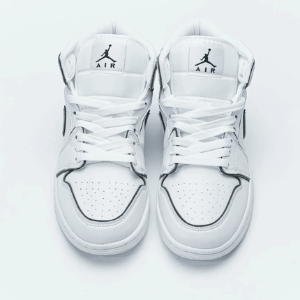 Men's Air Jordan 1 Mid Iridescent Outline Shoes