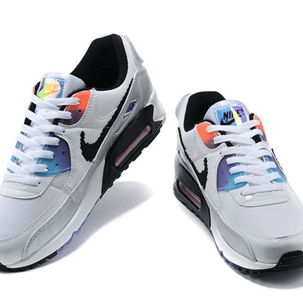 Men's Air Max 90 White Purple Shoes