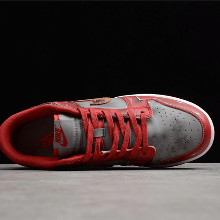 Men's SB Dunk Low Red Grey Shoes