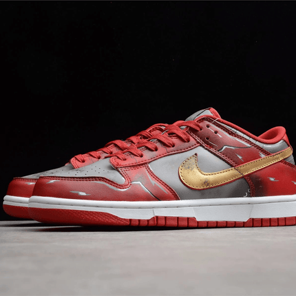 Men's SB Dunk Low Red Grey Shoes