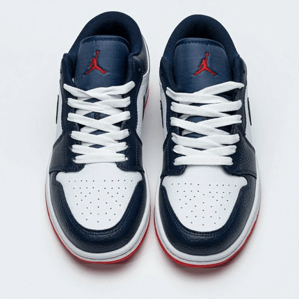 Men's Air Jordan 1 Low Obsidian Ember Glow Shoes