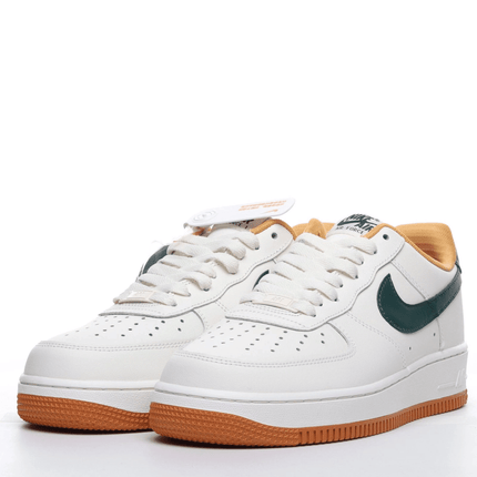Men's Air Force 1 Cream Green Gum Shoes