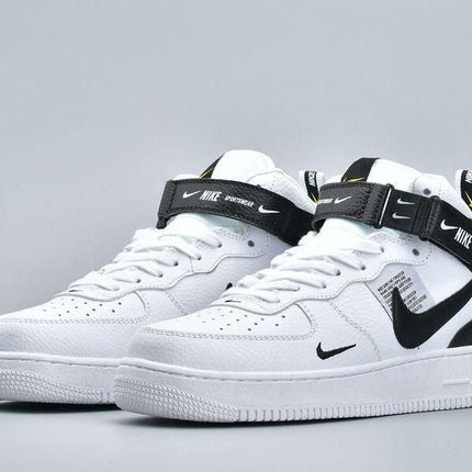 Men's Air Force 1 Mid Utility White Shoes