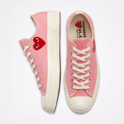 Men's Play Comme Des Garcons X Converse Low Top Pink Shoes