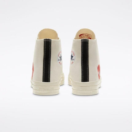 Men's Play Comme Des Garcons X Converse High Top White Shoes