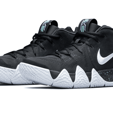 Men's Kyrie 4 Ankle Taker Black White Shoes
